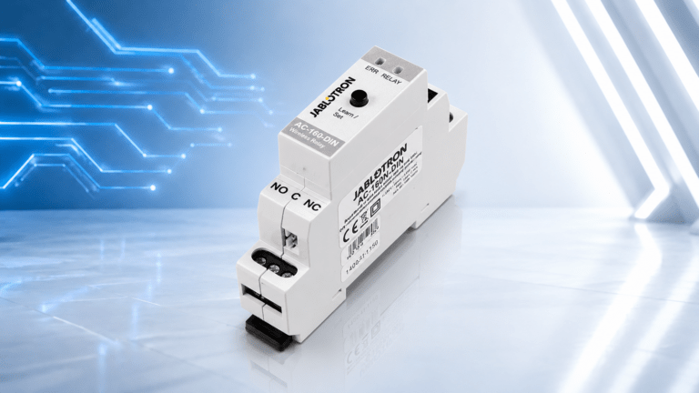 JABLOTRON AC-160-DIN: Drahtloses Multifunktionsrelais für die DIN-Schienenmontage