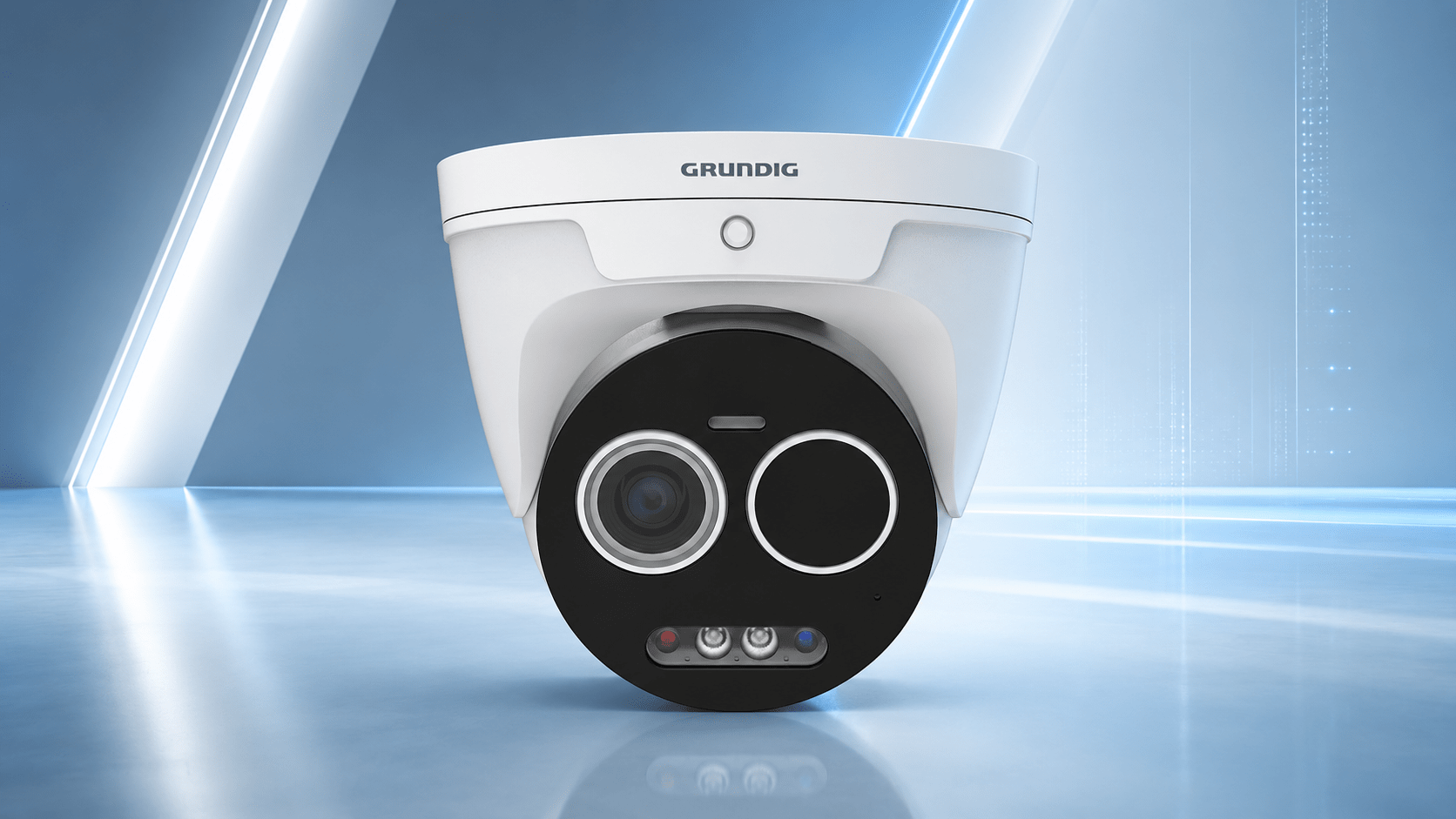 Grundig GU-TI-AP4607E: Wärmebild-Domekamera mit optischer IP-Kamera und smarter Analyse