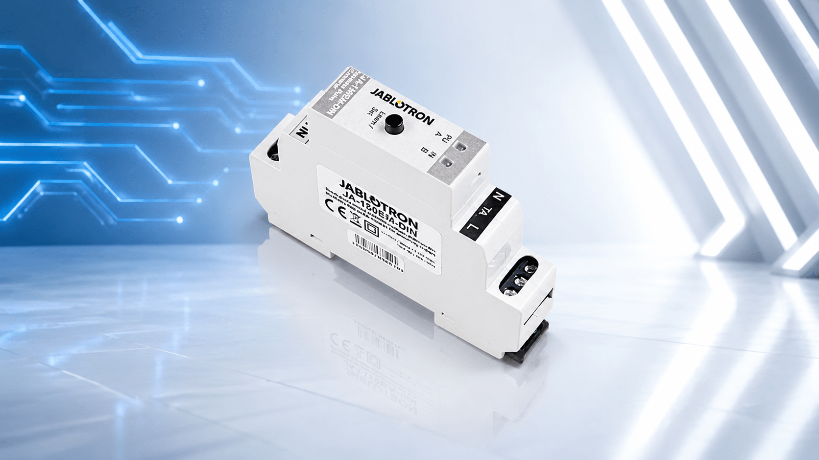 JABLOTRON JA-150EM-DIN: Funkmodul für den Impulsausgang eines Stromzählers