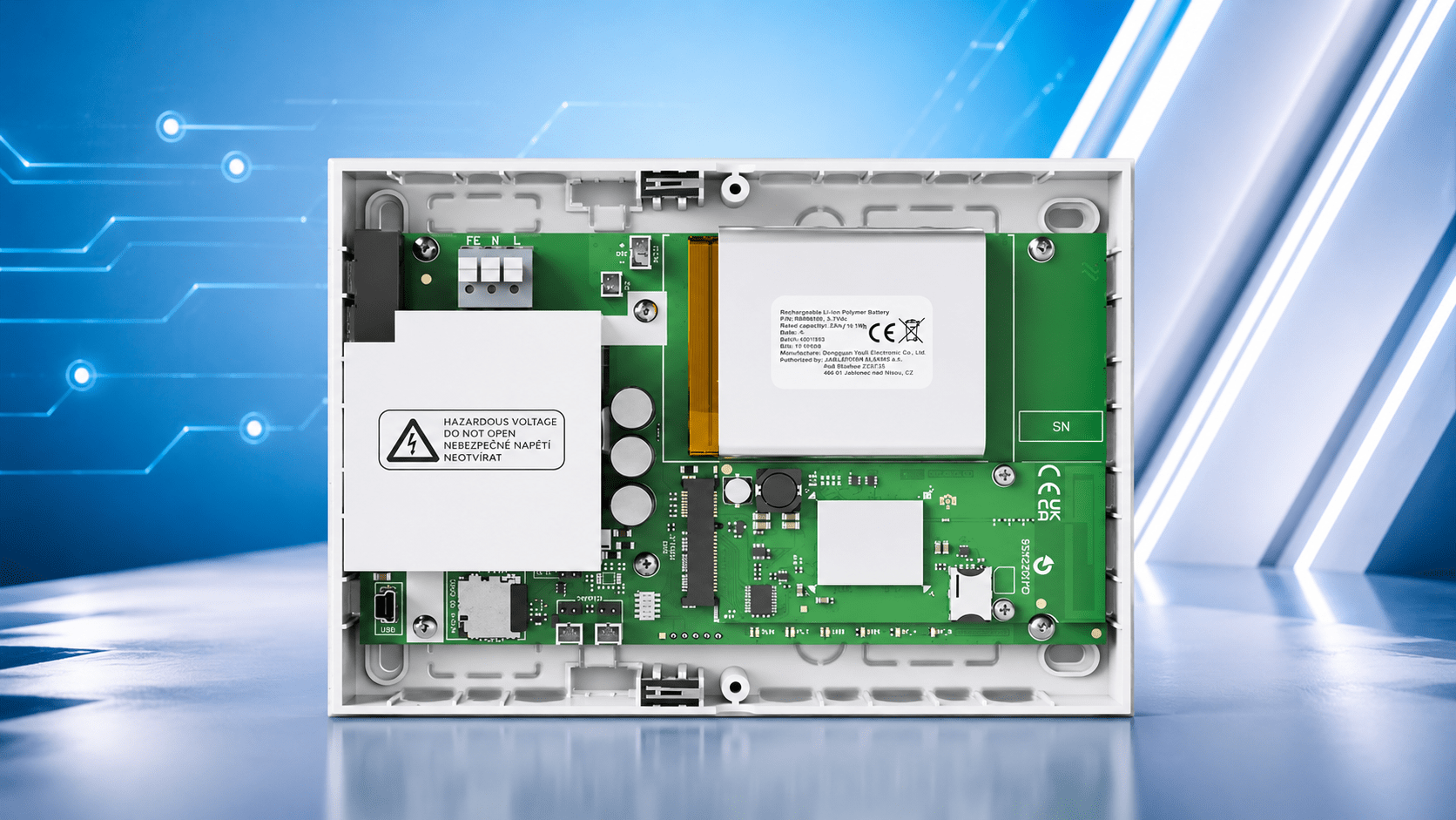 JABLOTRON Mercury JA-152KRY: Kompakte Funk-Alarmzentrale mit integriertem Signalgeber