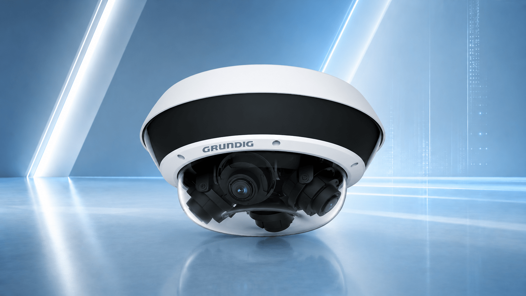 Grundig GU-CI-AP20527Q: 20 MP 360° Panorama IP-Kamera mit vier beweglichen Objektiven