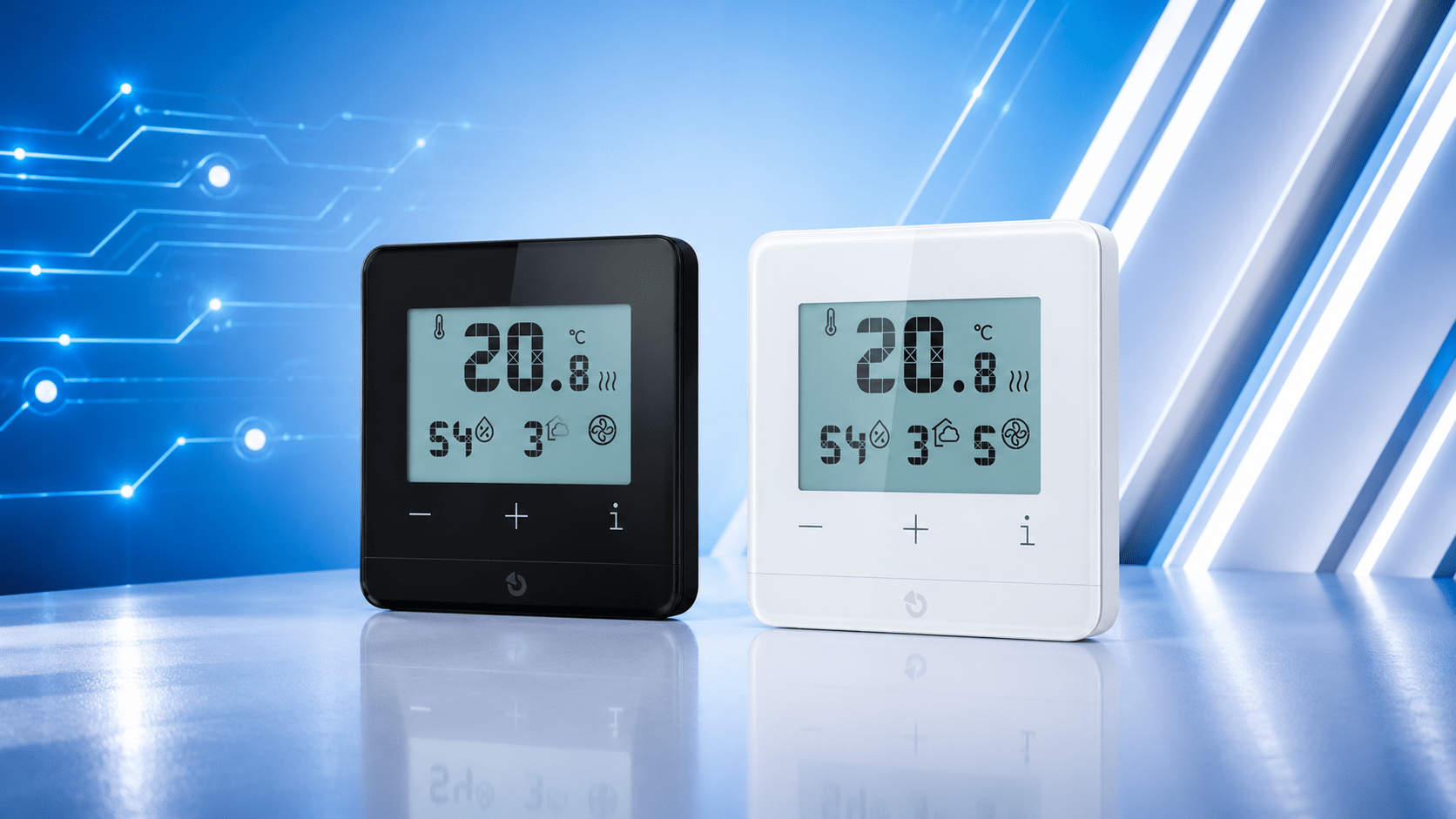 Jablotron JB-112TP: BUS-Raumthermostat mit integriertem CO₂-Sensor